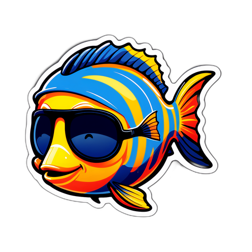Stiker Ikan Keren