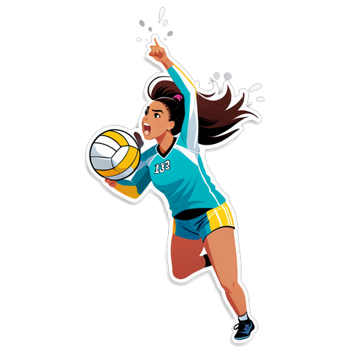 Voleybolun Enerjisi! Melissa Vargas'ın Mücadelesi ile İçinizi Isıtacak Sticker!