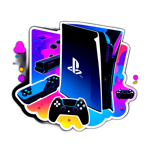 Conception futuriste de la console PS5