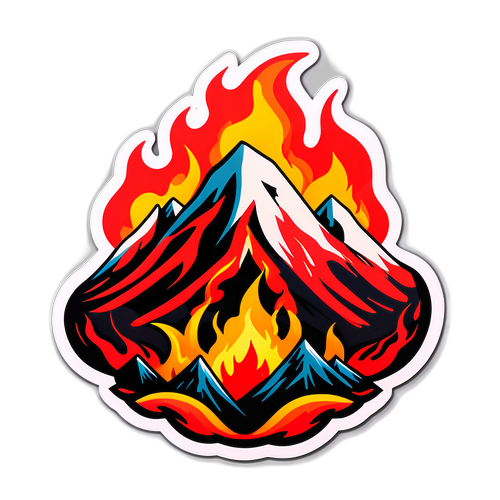 Fire Mountain Sticker