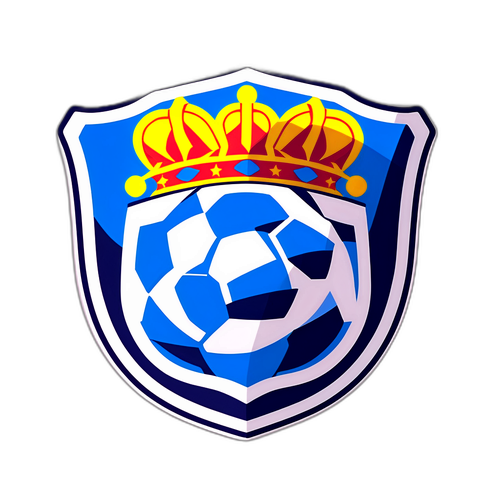 Динамічна наклейка з логотипом футбольного клубу Еспаньол