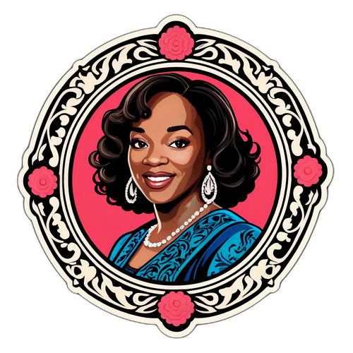 A Stylish Sticker of Shonda Rhimes