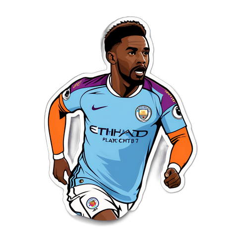 曼城對埃克塞特城比賽主題貼紙