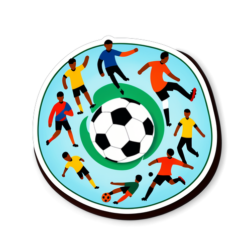 Sticker ya Mpira wa Miguu