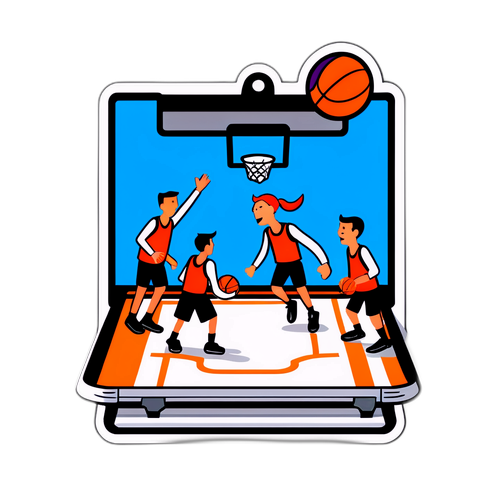 Sticker ng Estratehiya sa Basketball