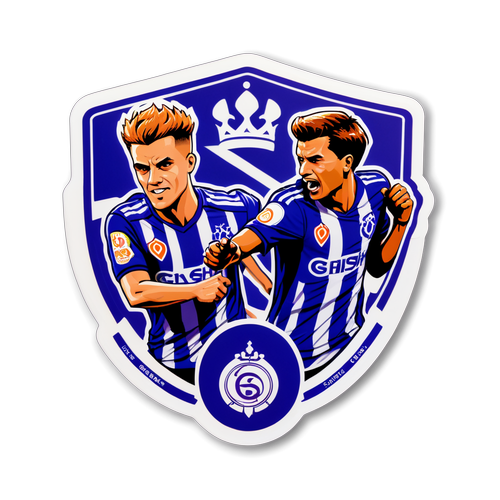 Sticker met iconische clash tussen Genk en Anderlecht