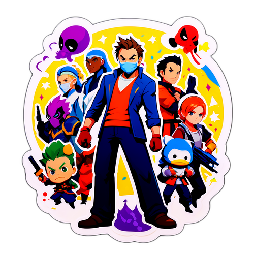 게임 캐릭터의 연합 스티커