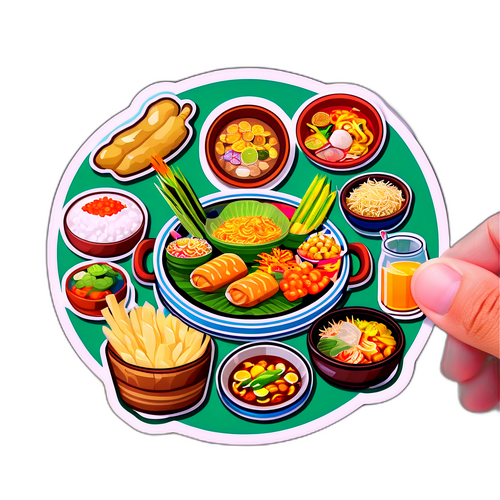 Sticker cu Ambianța Thailandeză