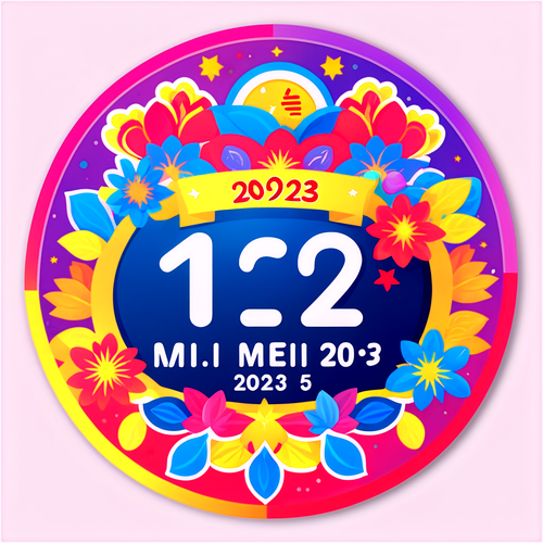 Sticker Kalender Meriah 12 Mei 2025