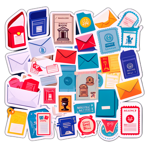 郵局主題貼紙書