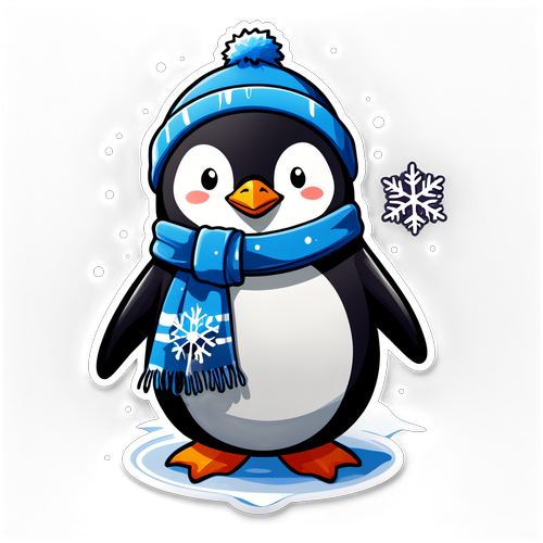 Friendly Winter Penguin