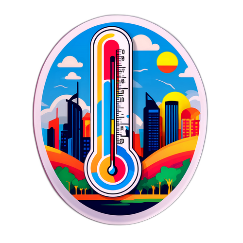 बंगालुरु का रंगीन थर्मामीटर