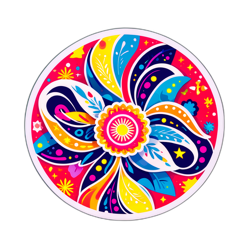 Kleurvol Abstract Patroon voor Feestdag