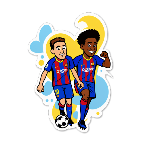 Illustration ludique du match Brest-Barcelona