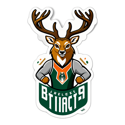 Adesivo com tema dos Bucks