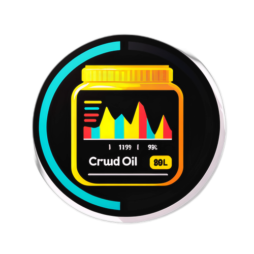 मॉडर्न क्रूड ऑयल प्राइस स्टिकर