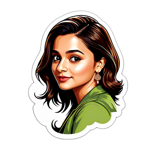 आलिया भट्ट का स्टाइलिश स्टिकर