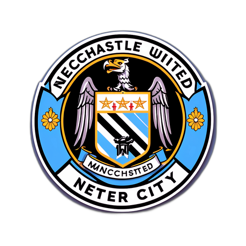 Σχεδίασε ένα αυτοκόλλητο για τον αγώνα Νιουκάστλ Γιουνάιτεντ - Μάντσεστερ Σίτι