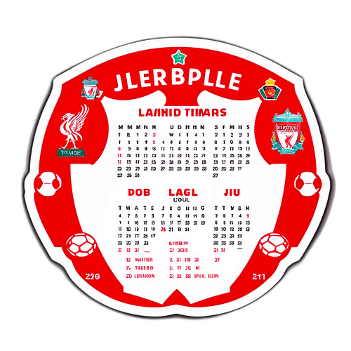 Sticker Kalendar Liverpool
