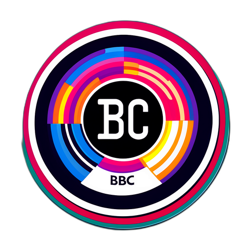 Modern BBC logó matrica