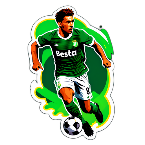 Actieve Real Betis Speler Sticker