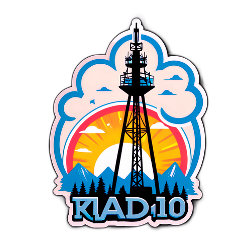 Vintage KSL Radio Tower Sticker