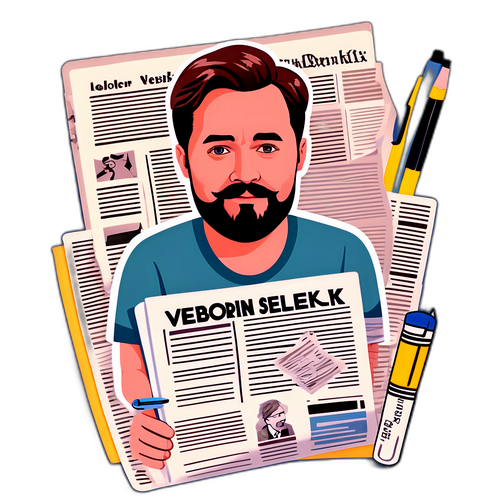 En leken tegning av Vebjørn Selbekk