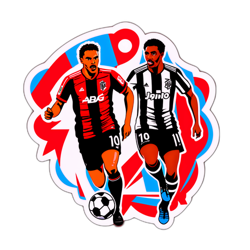 Scena Intensa di Calcio: Flamengo vs Atlético Mineiro