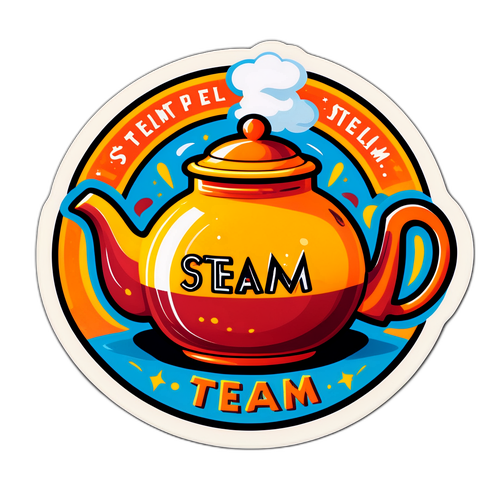 Buhar Dolu Bir Çaydanlık