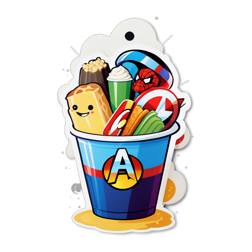 アベンジャーズのおやつシーン