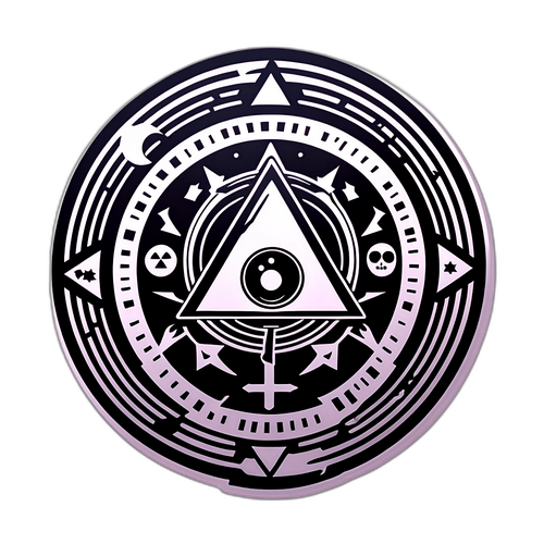 Атмосферний наліпка "Глибока держава" з елементами таємниці