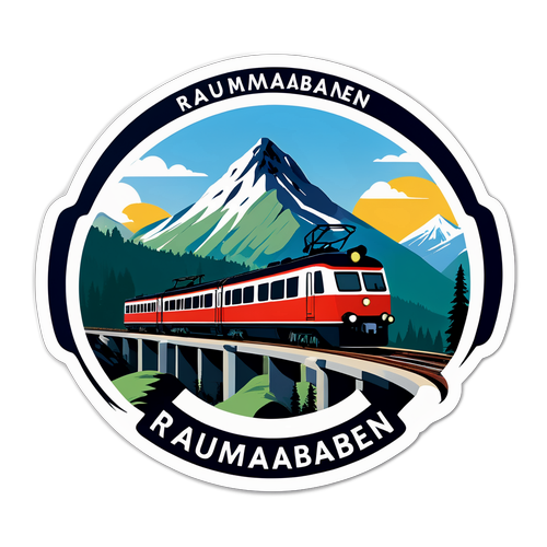 Raumaabanen Jernbane Sticker