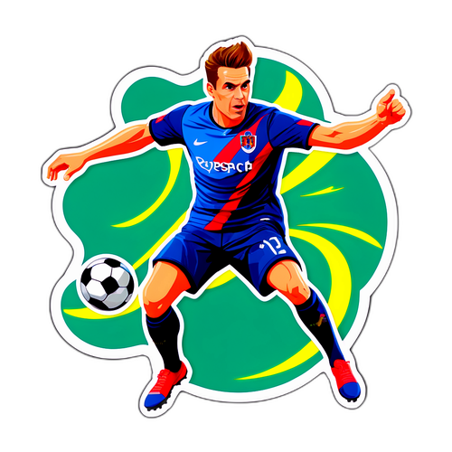 Stefan Posch als dynamischer Fußballspieler in Aktion