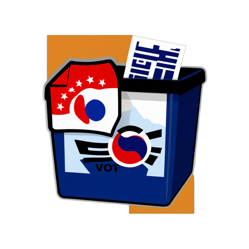 Sticker na Nagdiriwang ng Boto sa Impeachment ng Pangulo ng Timog Korea