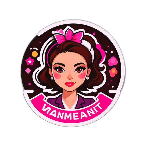 女性职业发展美容行业激励贴纸