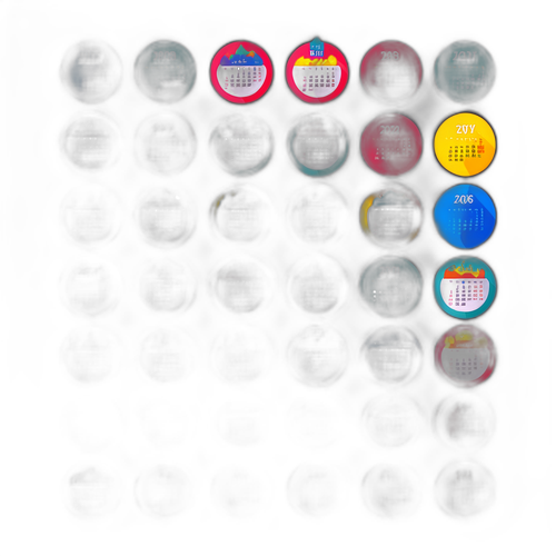 สติ๊กเกอร์ปฏิทินแสดงวันหยุดในปี 2026