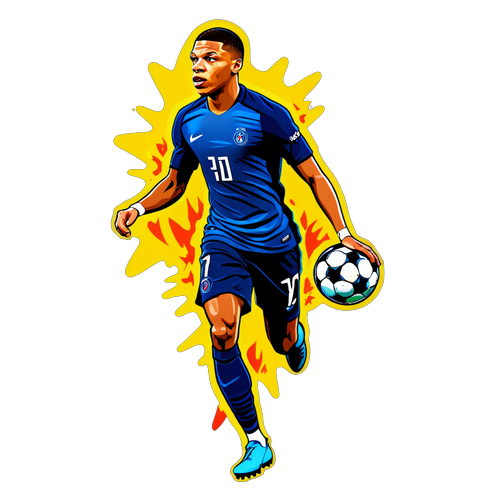 Mbappé em Ação: O Drible Colorido que Deixou o Mundo em Chamas!