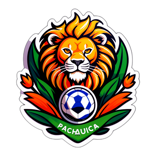 Sticker artístico del partido León - Pachuca