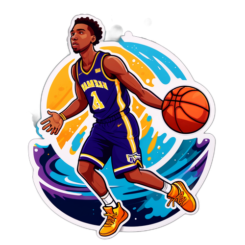 Aaron Nesmith Basketball Action Sticker