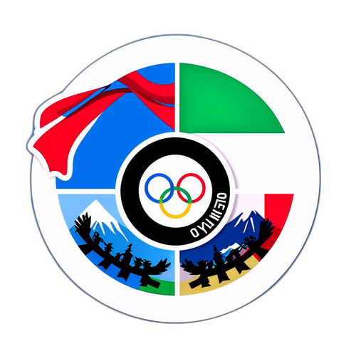 米兰冬奥会主题贴纸
