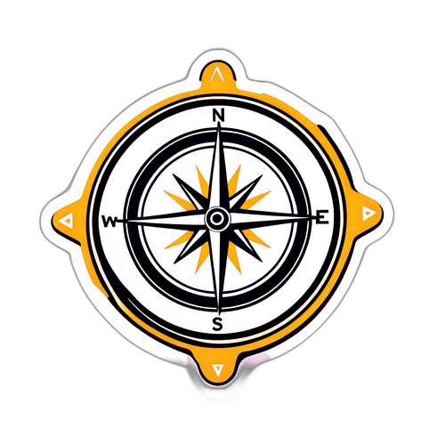 冒険のコンパスステッカー