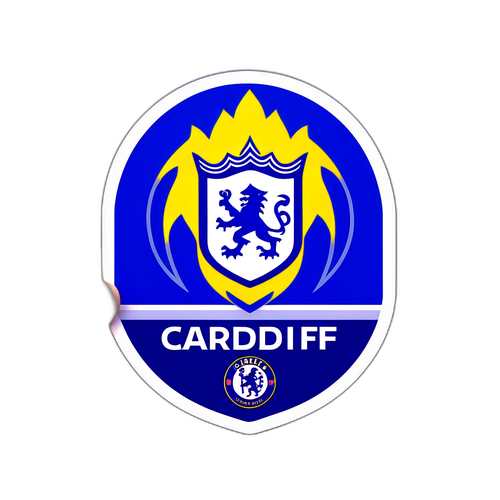 足球主題貼紙：卡迪夫城與切爾西之戰的氛圍
