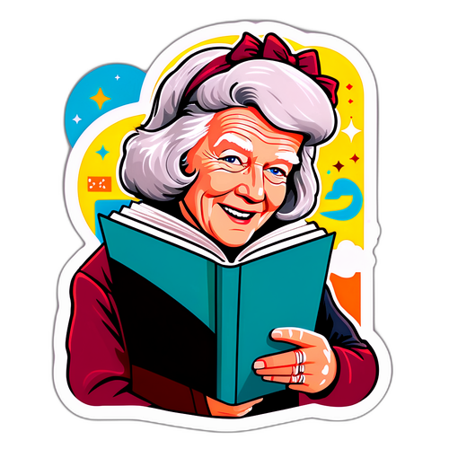 สร้างสติกเกอร์เพื่อแสดงอารมณ์ขณะอ่านงานของ Dame Jilly Cooper