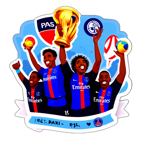 Aderare la bucurie la meciul PSG - Le Havre