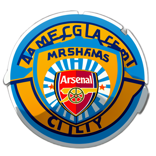 Sticker wa Ushindani wa Arsenal na Manchester City