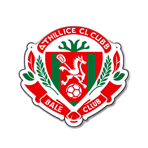 Stiker Logo Athletic Club dengan Elemen Basque
