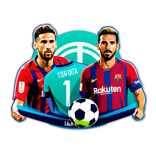 Vibrant Sticker wa Wachezaji Wakuu wa La Liga