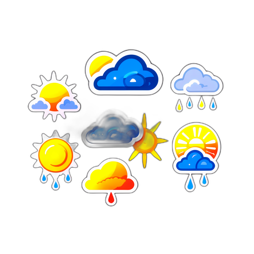 天氣變化貼紙系列