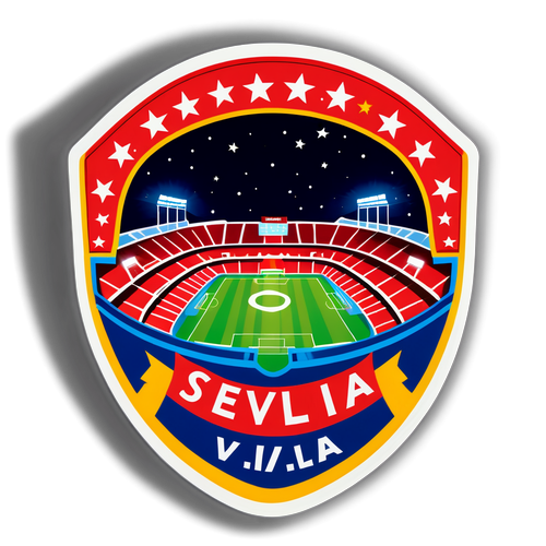 Sticker ya Uwanja wa Sevilla usiku