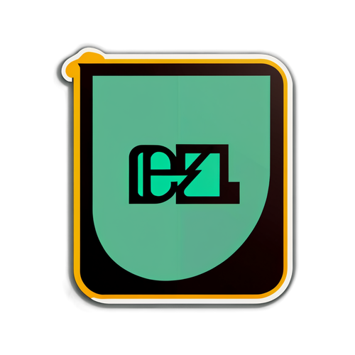 Minimalistická nálepka 'cez'